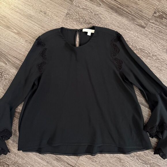 Jonathan Simkhai Ruffle Bell Sleeve Blouse - Picture 3 of 9